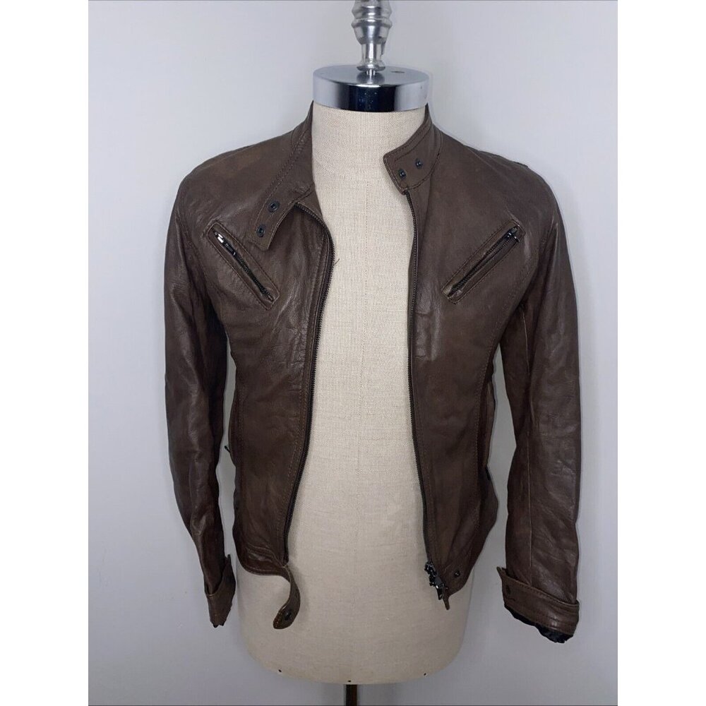Vera Pelle Brown Leather Jacket